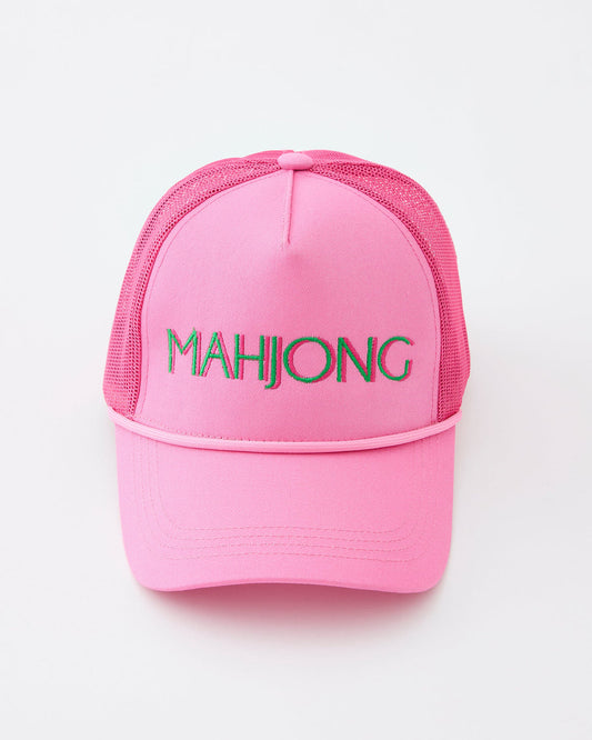 Oh My Mohjong OMM39 Pink Stitched Mahjong Cap
