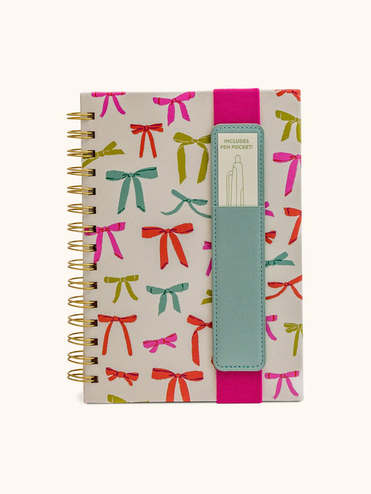 Studio Oh! OPP12 Put a Bow On It Oliver Notebook w/ Pen Pocket