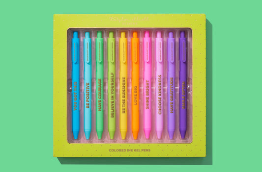 Taylor Elliott Designs PEN-23 Motivational Gel Pen Set - Assorted Colors