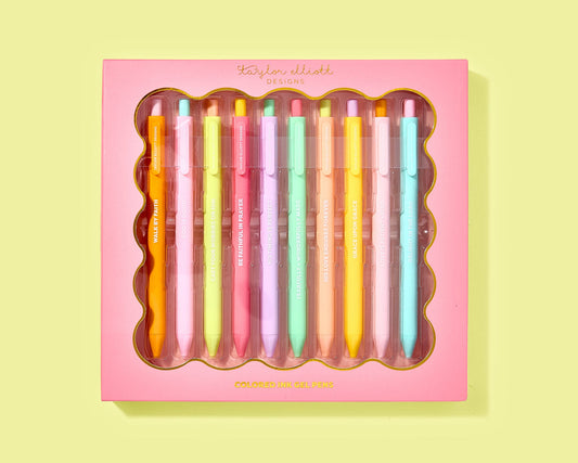 Taylor Elliott Designs PEN-28 Faith Colored Gel Pens - Set of 10