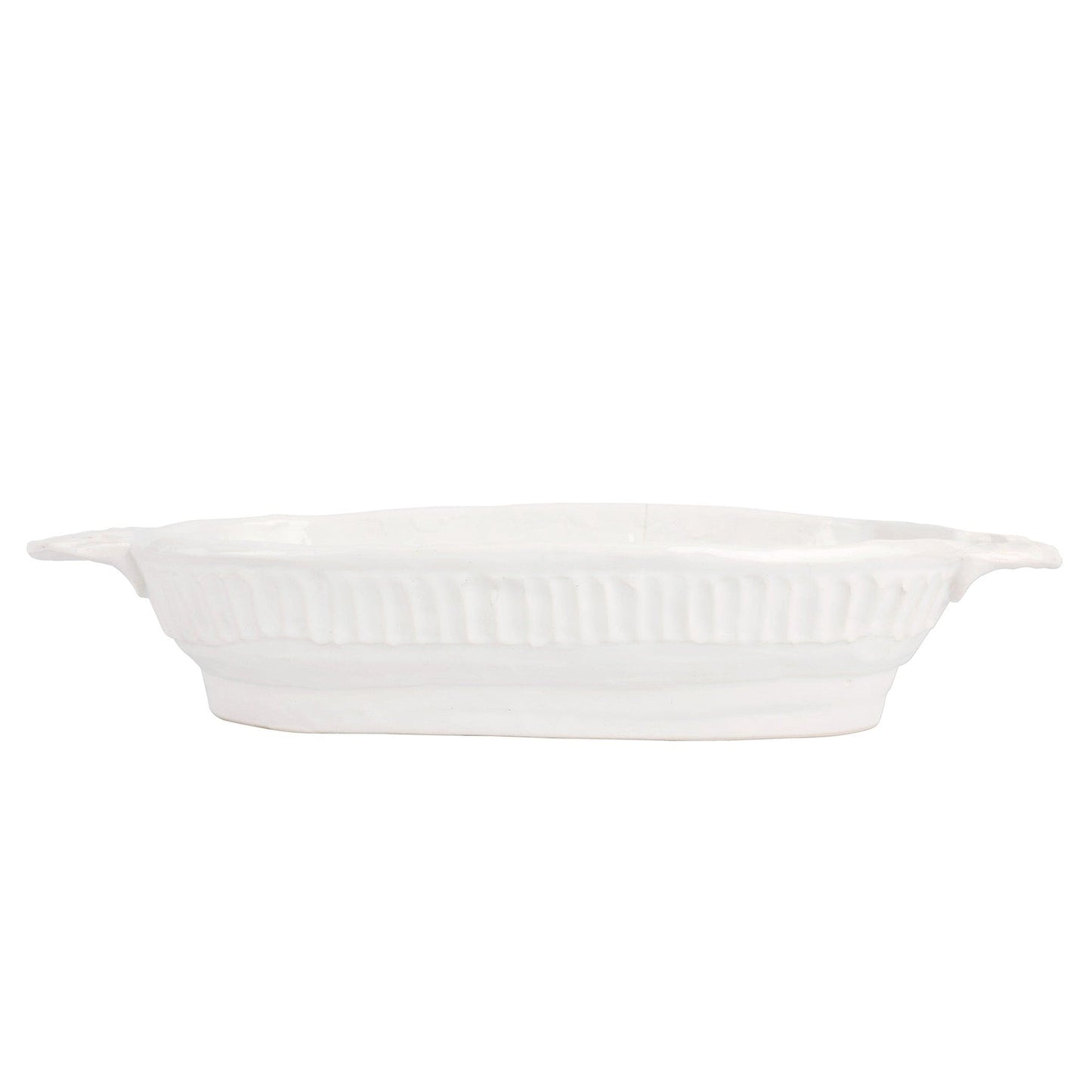 Vietri PIE-2633 Pietra Serena Handled Oval Bowl