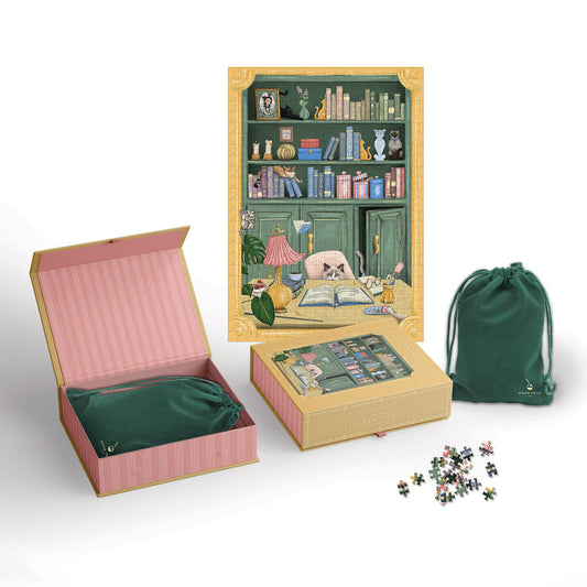 Good Juju Ink PZ0005 Cat Library Puzzle