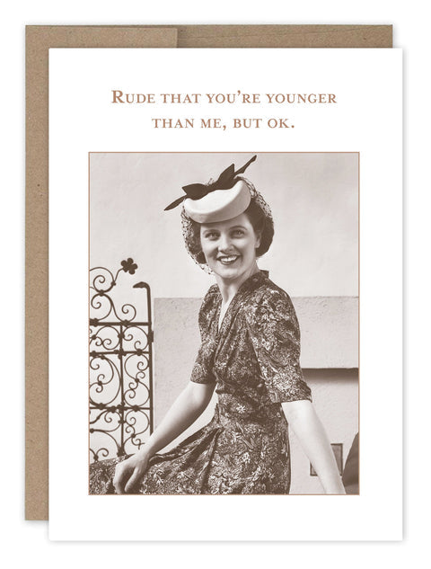 Shannon Martin SM767 Rude Younger Birthday Card