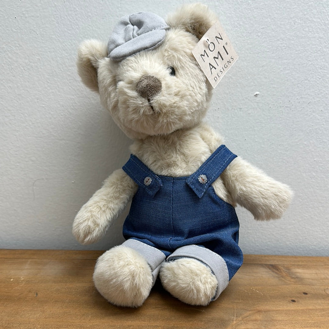 Mon Ami ST1241 Eddie Overall Bear - Blue