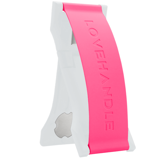 Lovehandle P-1092-02 PRO Silicone -Hot Pink on White  Base