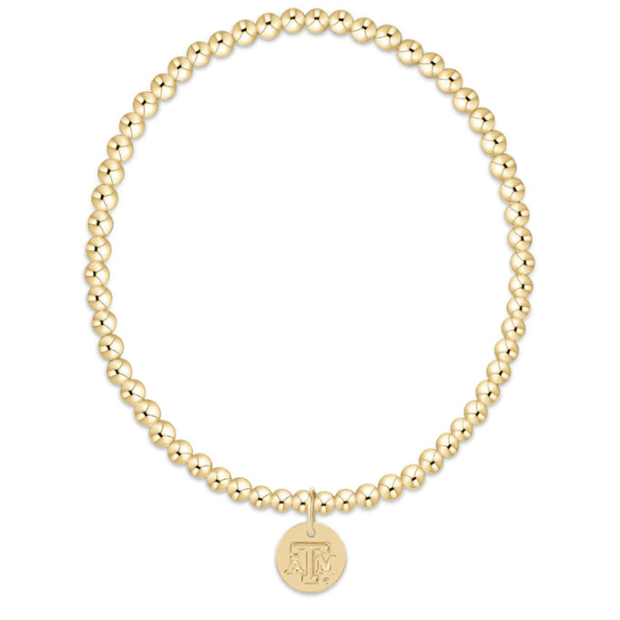 enewton ECCBCLG3 eCOLLEGIATE Classic Gold 3mm Bracelet