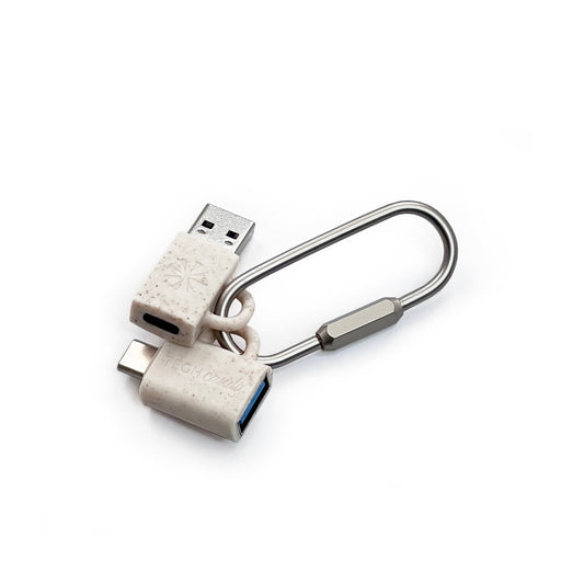Tech Candy TC-AD-2PK-N Adapt Dat Set of 2 Adapters Natural