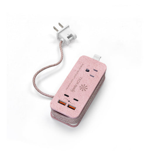 Tech Candy TC-PTE Power Trip Eco Outlet/USB.USB-C Fast Charging Electronics Station