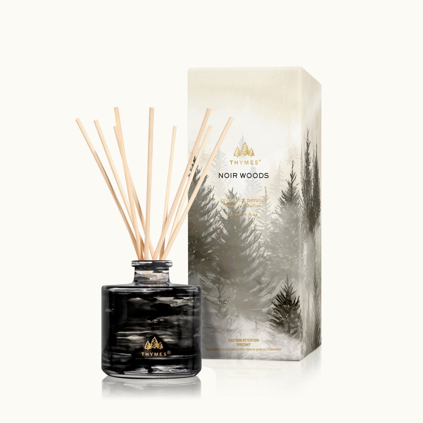 Thymes TH03575479300 Noir Wood Petite Diffuser - 4 oz