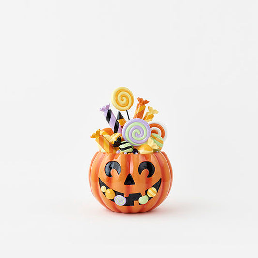 One Hundred 80 Degrees TM0336 Pumpkin Candy Display, Resin