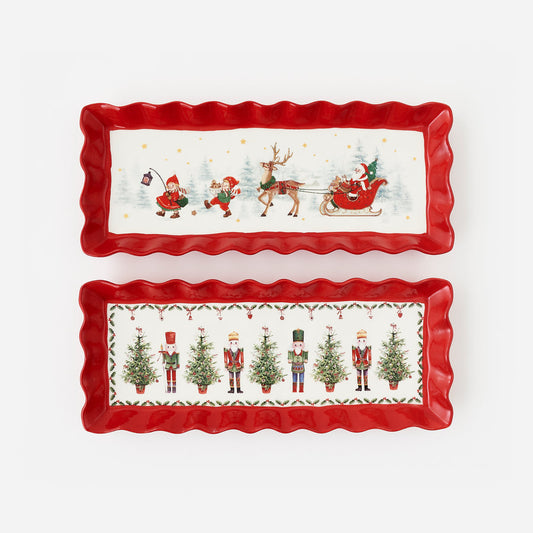 One Hundred 80 Degrees TM0383 Ruffled Edge Tray