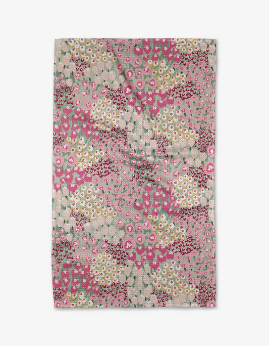 Geometry Bloomed for Spring Tea Towel