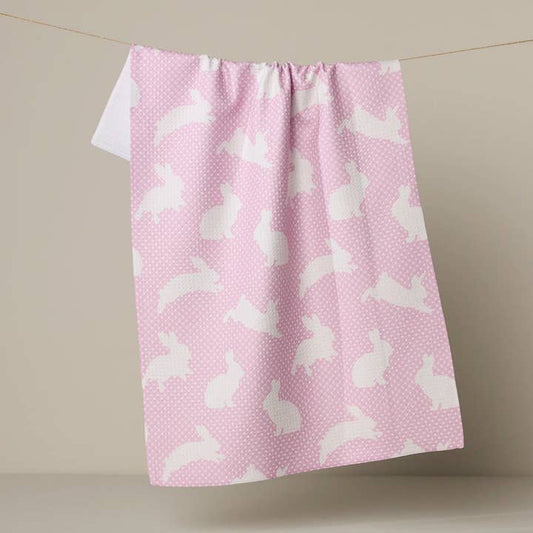 Geometry Sweet Bunny Tea Towel