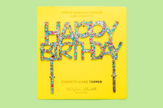 Taylor Elliott Designs CTOP-12 "Happy Birthday" - Colorful Confetti