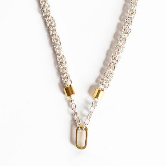 Winton and Wait Loop Chain Necklace - Silver