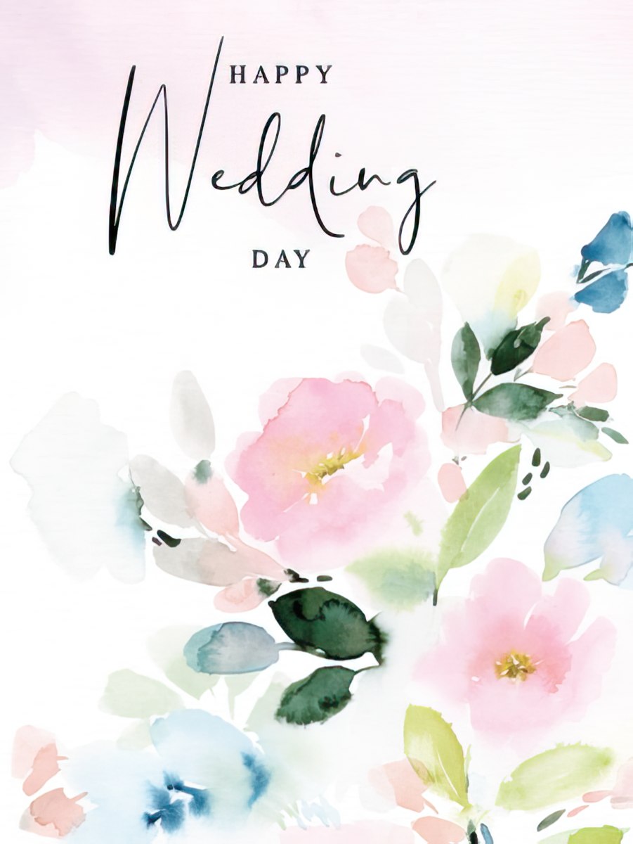 Leanin' Tree WDG39439 Happy Wedding Day Card