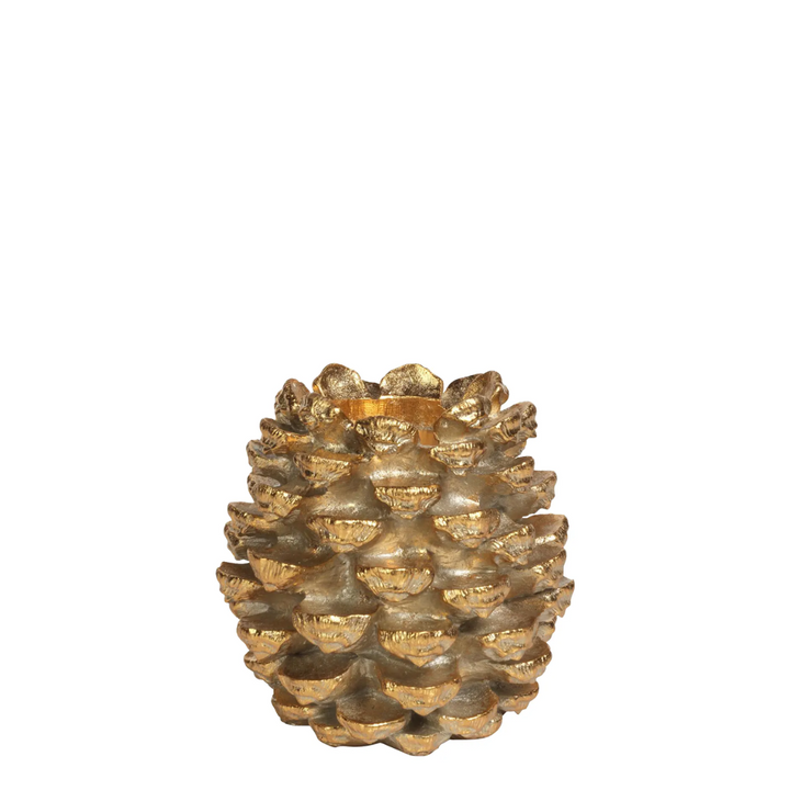 Zodax CH-5756 Golden Pinecone Pillar Holder