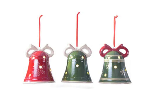Special T Imports X25859 Ceramic Bell Glow Ornament