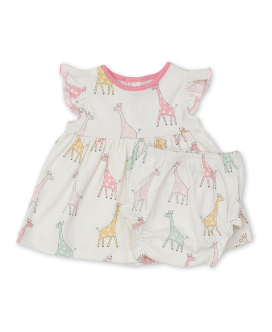 Kissy Kissy XGU005251 Giraffe Friends - Dress Set PRT Pink