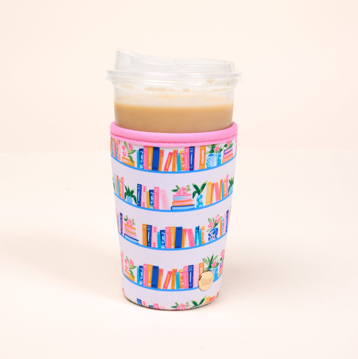 the darling effect YR-SIPSLV-BKSHF-L Book Shelf Sip Savvy Drink Sleeve - Large