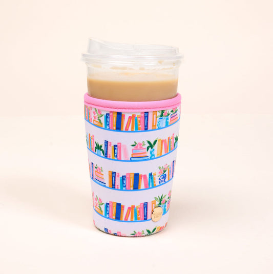 the darling effect YR-SIPSLV-BKSHF-L Book Shelf Sip Savvy Drink Sleeve - Large