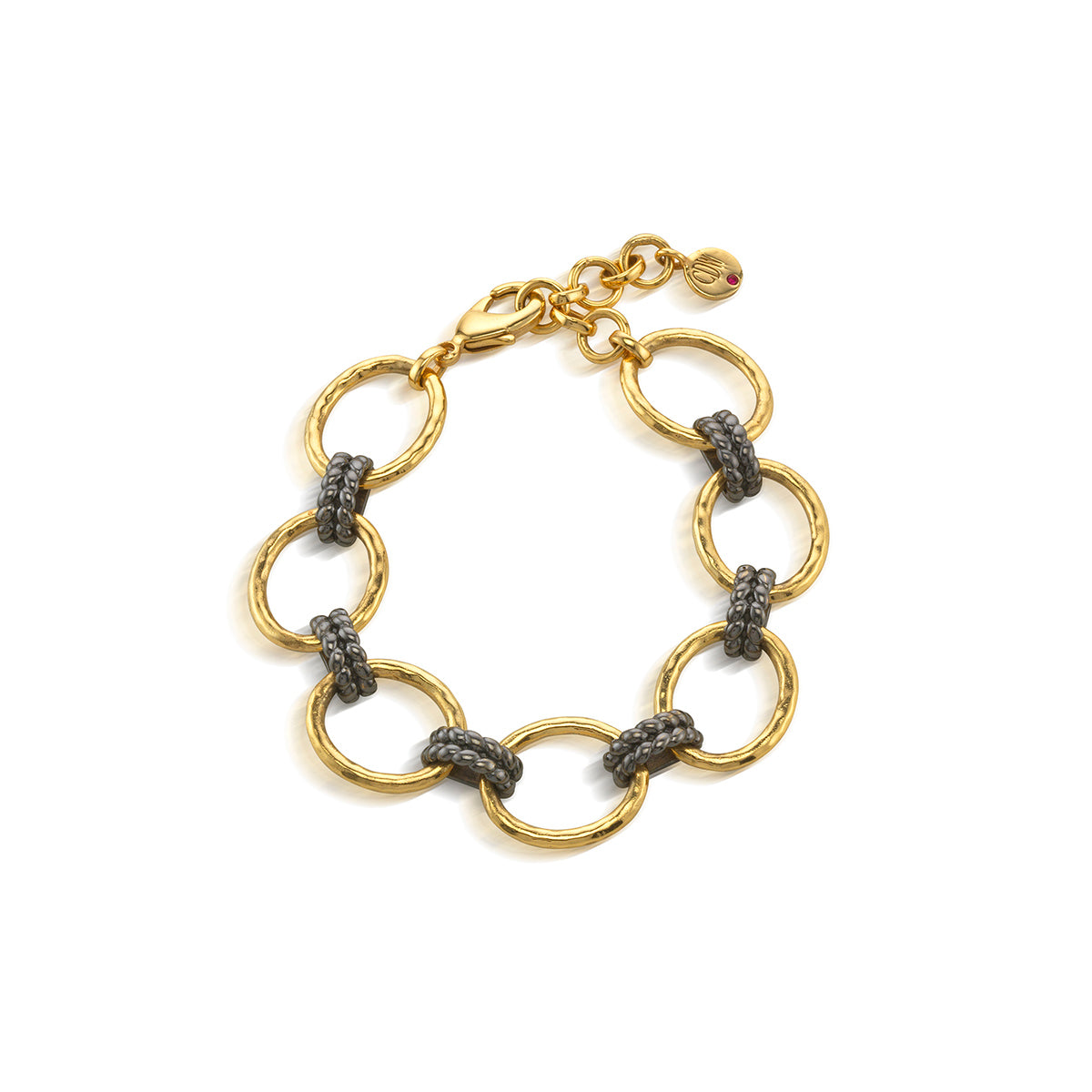 Juliska Capucine De Wulf ZCB07/010 Cleopatra Real Link Bracelets - Gold/Midnight
