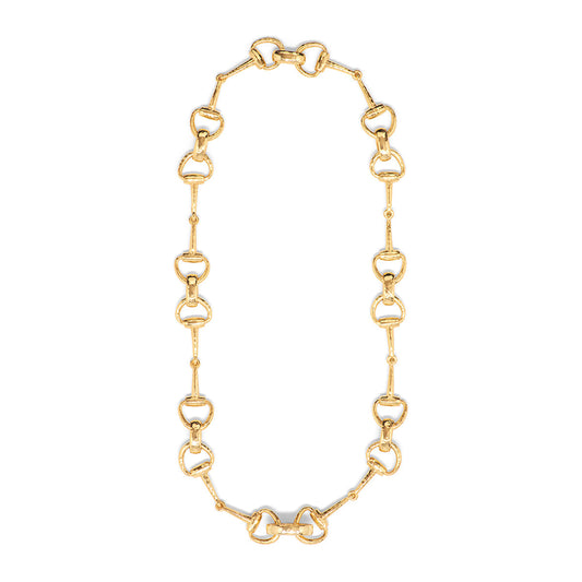 Juliska Capucine De Wulf ZHN02/710 Equestrian Snaffle Bit Chain Necklace - 20" Gold