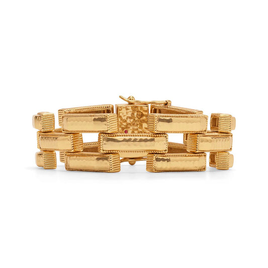 Juliska Capucine De Wulf ZPWB02/710 Pathway Link Bracelet, 7.5" Gold
