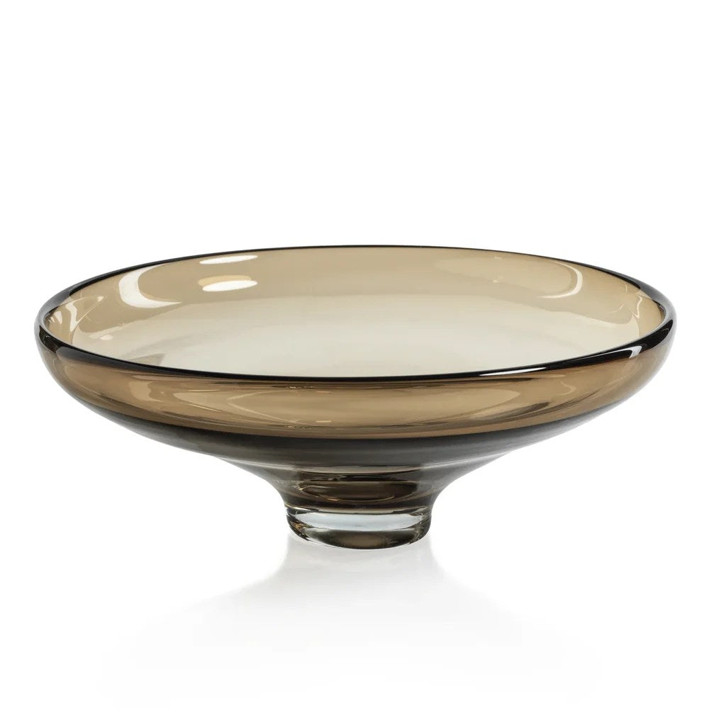 Zodax CH-6803 Cambria Glass Bowl - Taupe