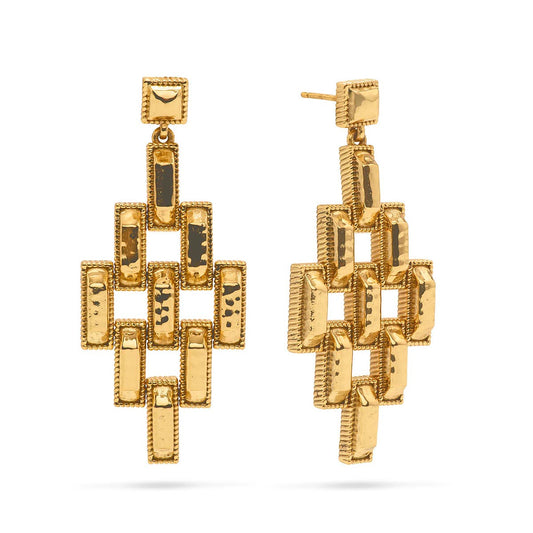 Juliska Capucine De Wulf ZPWE01/710 Pathway Post Drop Earrings - Gold