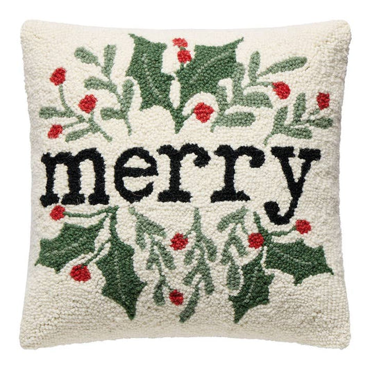 Peking Handicraft 31AV1231C16SQ Simple Merry Foliage Hook Pillow 16" x 16"