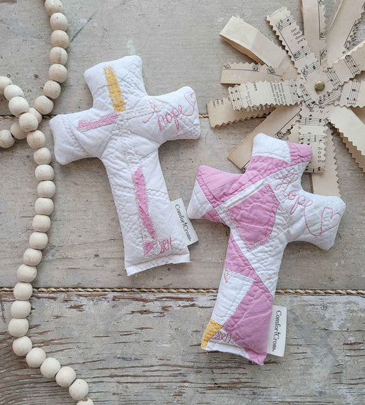 Comfort Cross Quilted Holding Cross