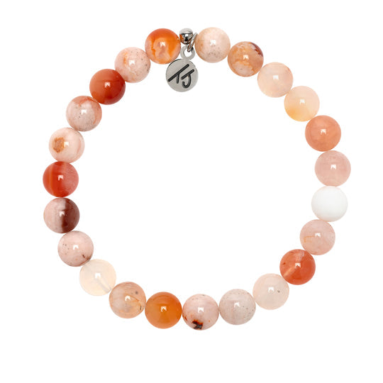 T. Jazelle Sakura Agate Quartz Gemstone Bracelets