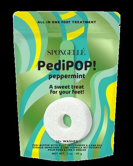 Spongelle AST-PPPB Pedi Pop Pedi Buffer & Nail File - 3 OZ