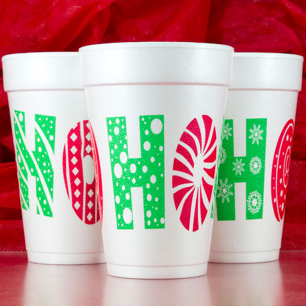 Print Appeal Christmas Cups - Set of 10