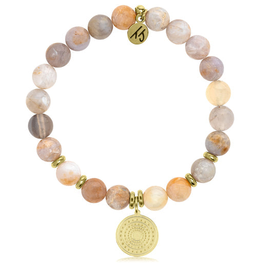 T. Jazelle Australian Agate Gemstone Bracelets - Gold Collection