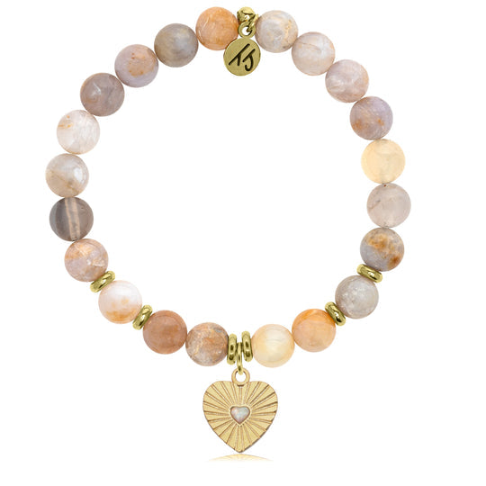 T. Jazelle Australian Agate Gemstone Bracelets - Gold Collection