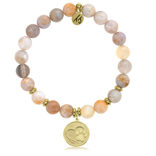 T. Jazelle Australian Agate Gemstone Bracelets - Gold Collection