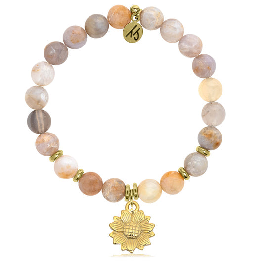 T. Jazelle Australian Agate Gemstone Bracelets - Gold Collection