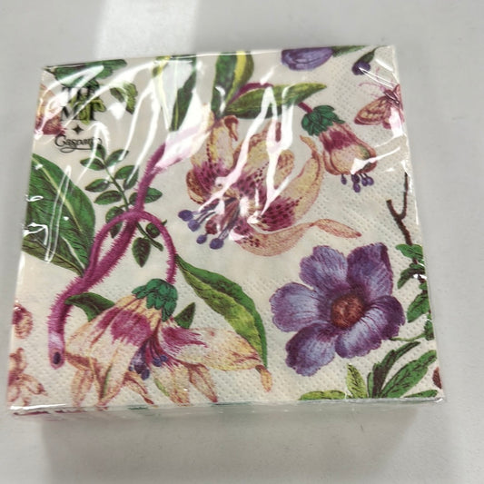 Caspari 17760 Porcelain Blooms Napkins - Ivory