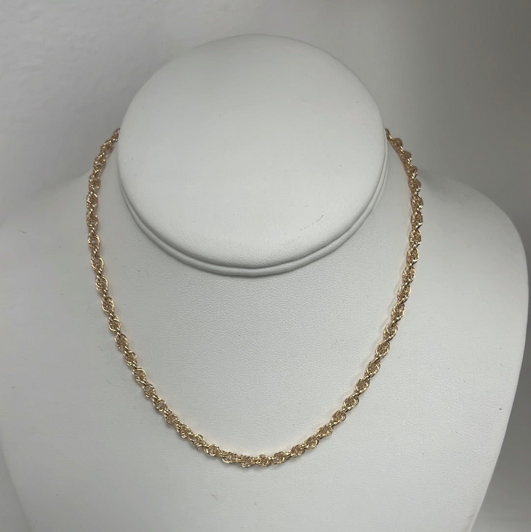 enewton N15ROPCG 15" Choker Rope Chain - Gold