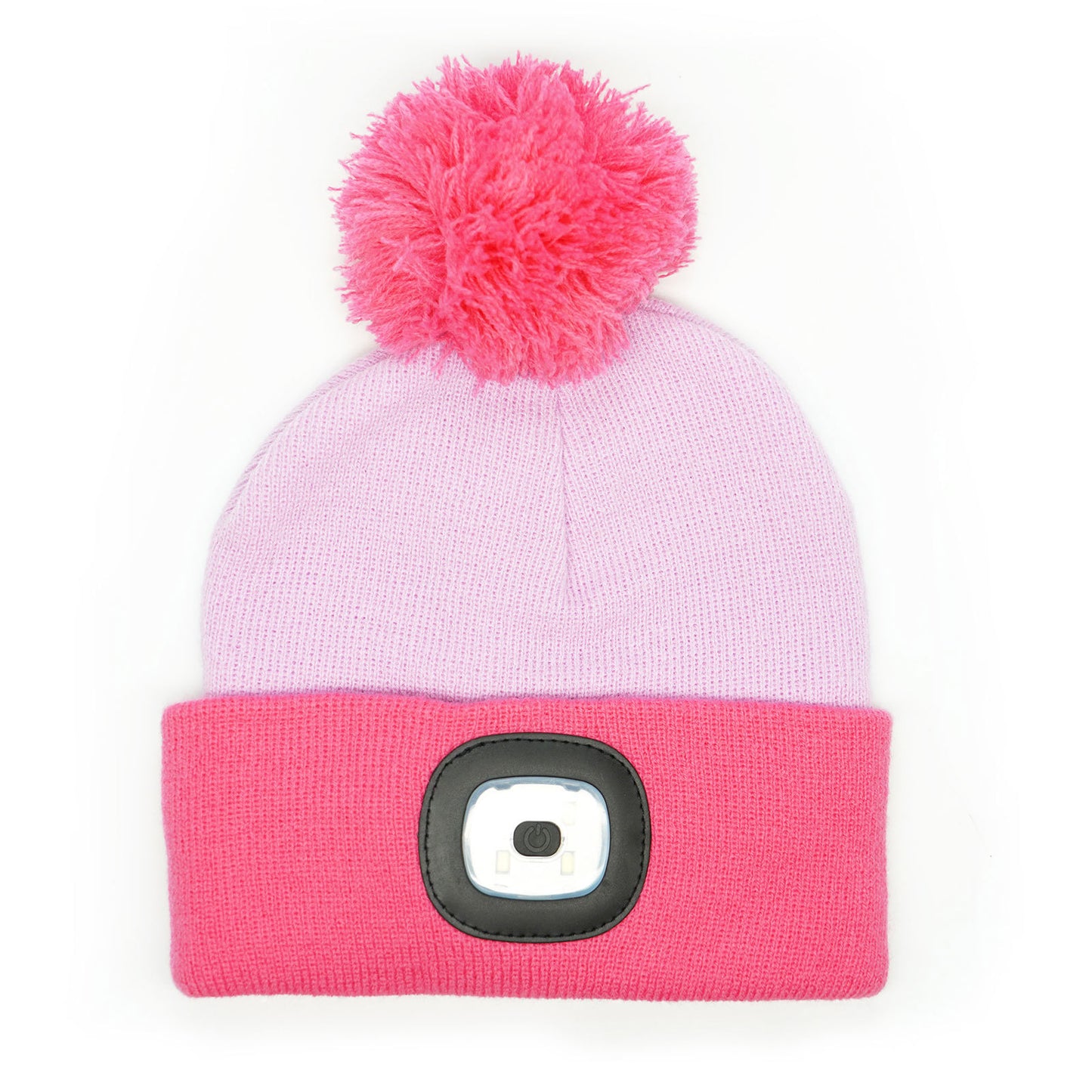 DM Merchandising NGTSK-PNK Kids Rechargeable LED Beanie - Pink