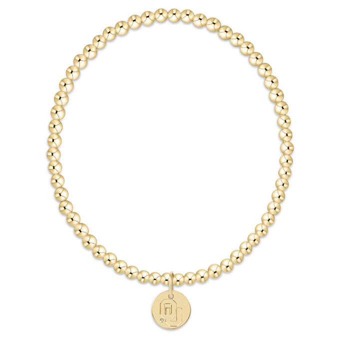 enewton ECCBCLG3 eCOLLEGIATE Classic Gold 3mm Bracelet