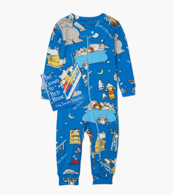 Hatley 18GTB1 Books To Bed The Going to Bed Book and Coverall Set - 6M-12M