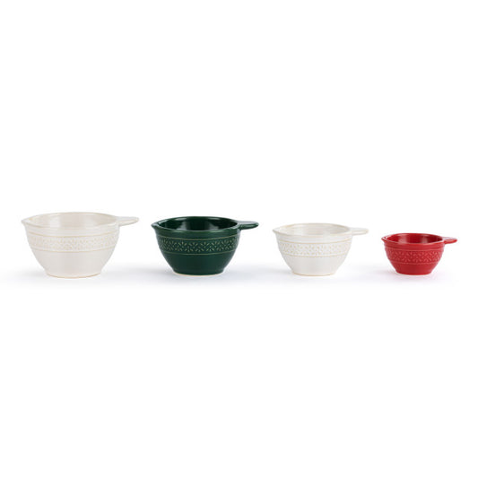 Demdaco 2020240157 Ceramic Christmas Measuring Cups