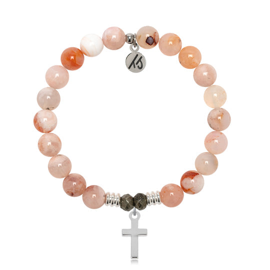 T. Jazelle Sakura Agate Quartz Gemstone Bracelets