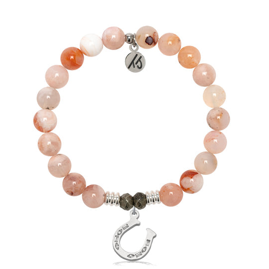 T. Jazelle Sakura Agate Quartz Gemstone Bracelets