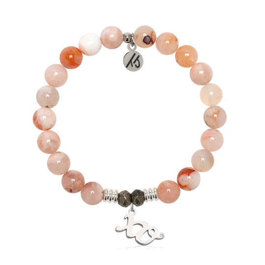 T. Jazelle Sakura Agate Quartz Gemstone Bracelets