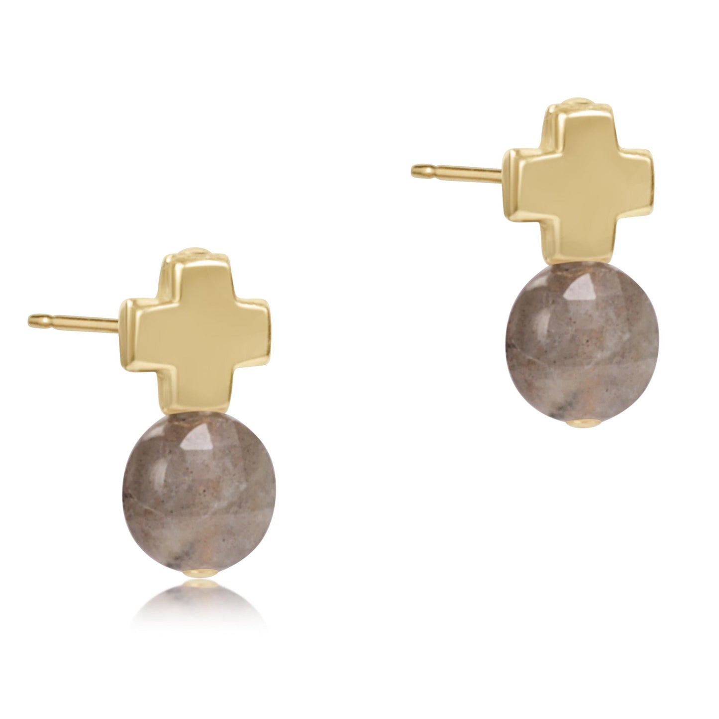 enewton ESCGS Signature Cross Gold Stud Earrings