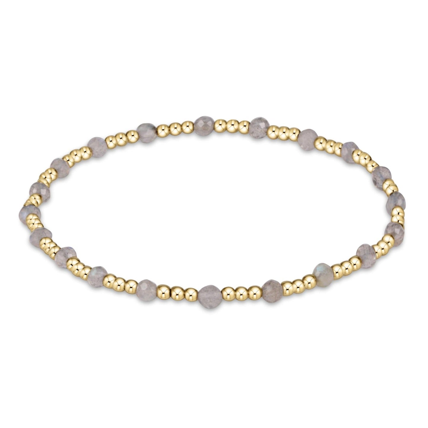 enewton Gemstone Gold Sincerity Pattern 3mm Bead Bracelet